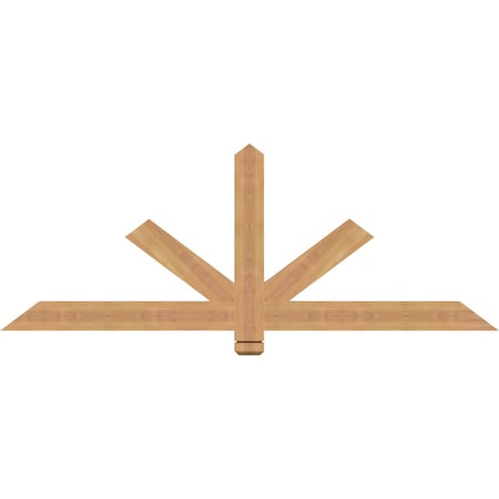 Ekena Millwork Kennewick Timber Gable Bracket, Western Red Cedar, 60"W x 22"H x 1 1/2"D x 3 1/2"F, 9/12 Pitch GBW060X22X0204KEN00SWR